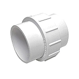 2" Union, PVC White Standard Union Adapter with Slip Ends
